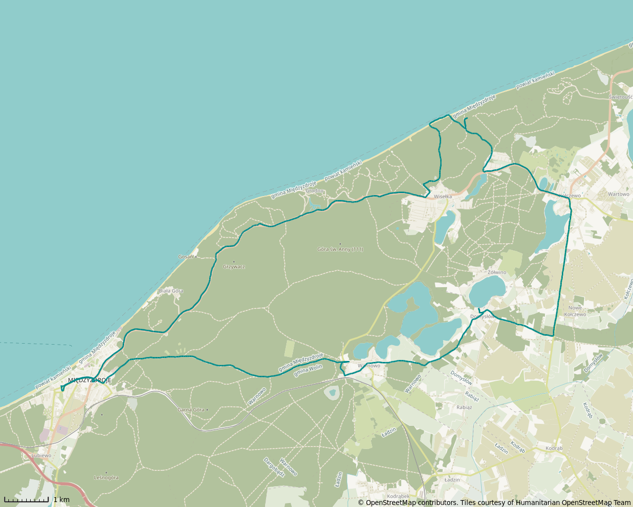 Trasa przejazdu - 35 km